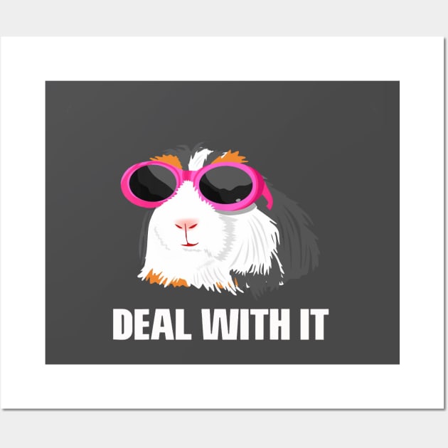 Guinea Pig deal with it | Guinea pig lover Wall Art by CathyStore